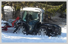 Trains de chenilles pour le travail sur la neige