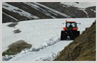 Trains de chenilles pour le travail sur la neige