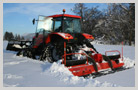 Trains de chenilles pour le travail sur la neige