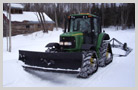 Trains de chenilles pour le travail sur la neige