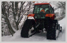 Trains de chenilles pour le travail sur la neige