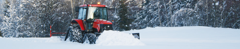 Trains de chenilles pour le travail sur la neige